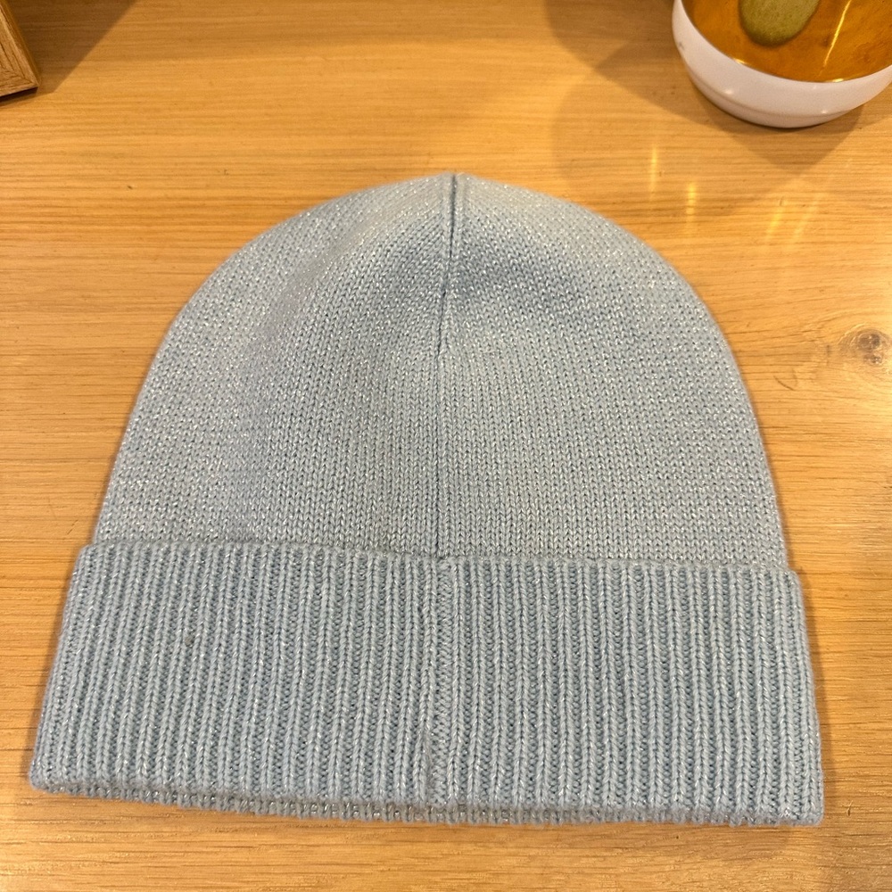 Kate Spade weekend Light Blue Knit Beanie - Picture 2 of 3